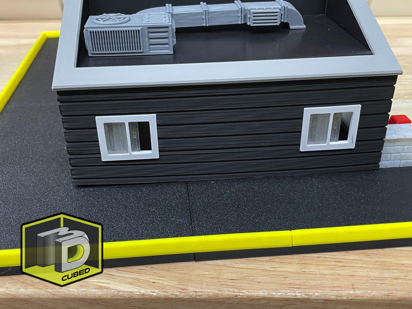 1/64 Scale Retro Fast-Food Drive-Thru Diorama – Lighted Restaurant Display for Die-Cast Cars