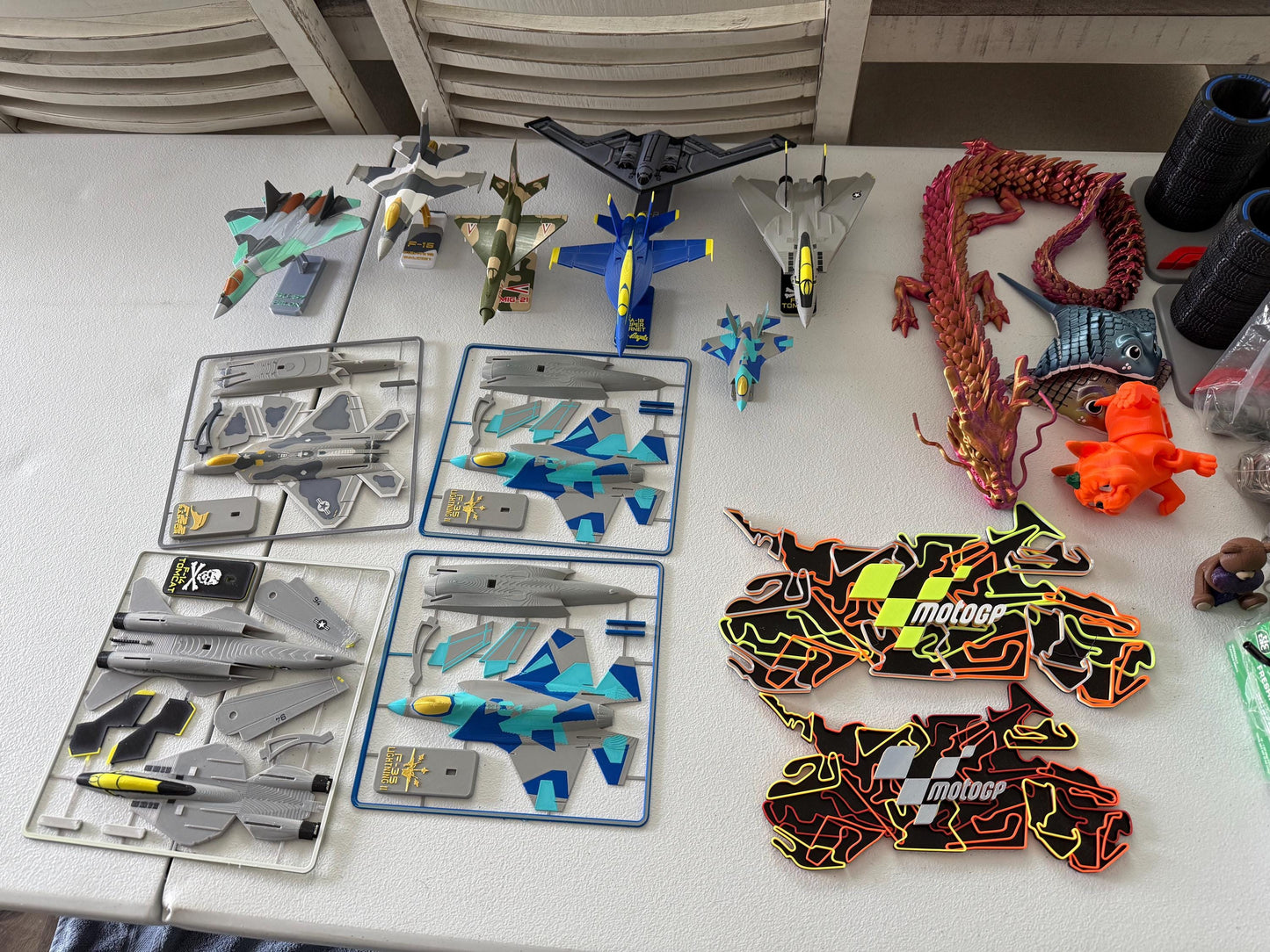 F-35 Lightning II Model Kit - Aggressor Jet – DIY Card Kit with Stand – Multicolor Gift for Pilots & Jet Fans