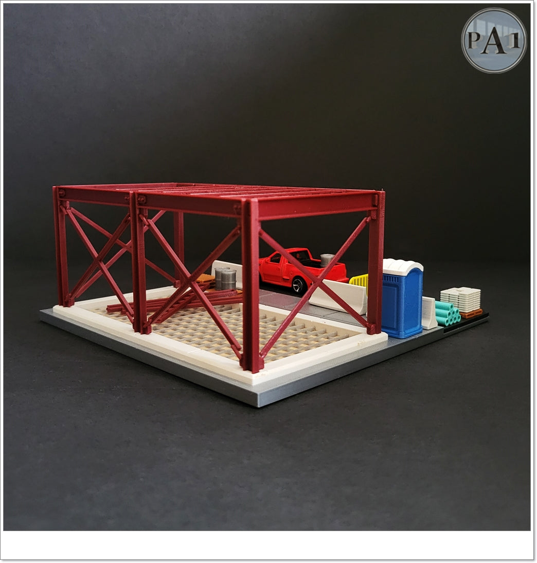 1/64th Scale Building Construction Site Die Cast Car Display image 5