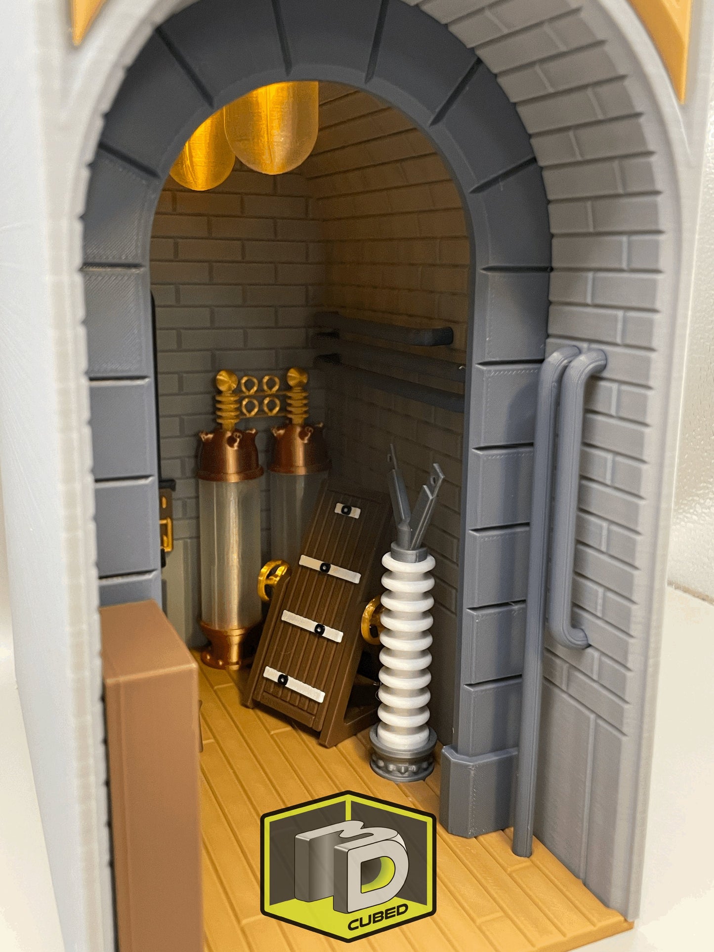 Frankenstein Lab themed Book Nook - Bookshelf Decoration and Home Office Fan Art Display of Dr Frankenstein's Laboratory