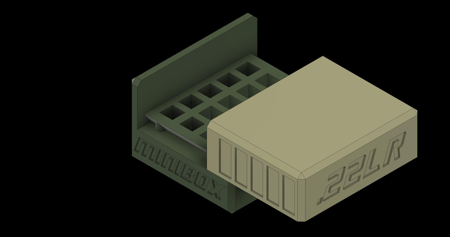 .22LR Ammo Storage Box – Rimfire Range Case with Sliding Lid