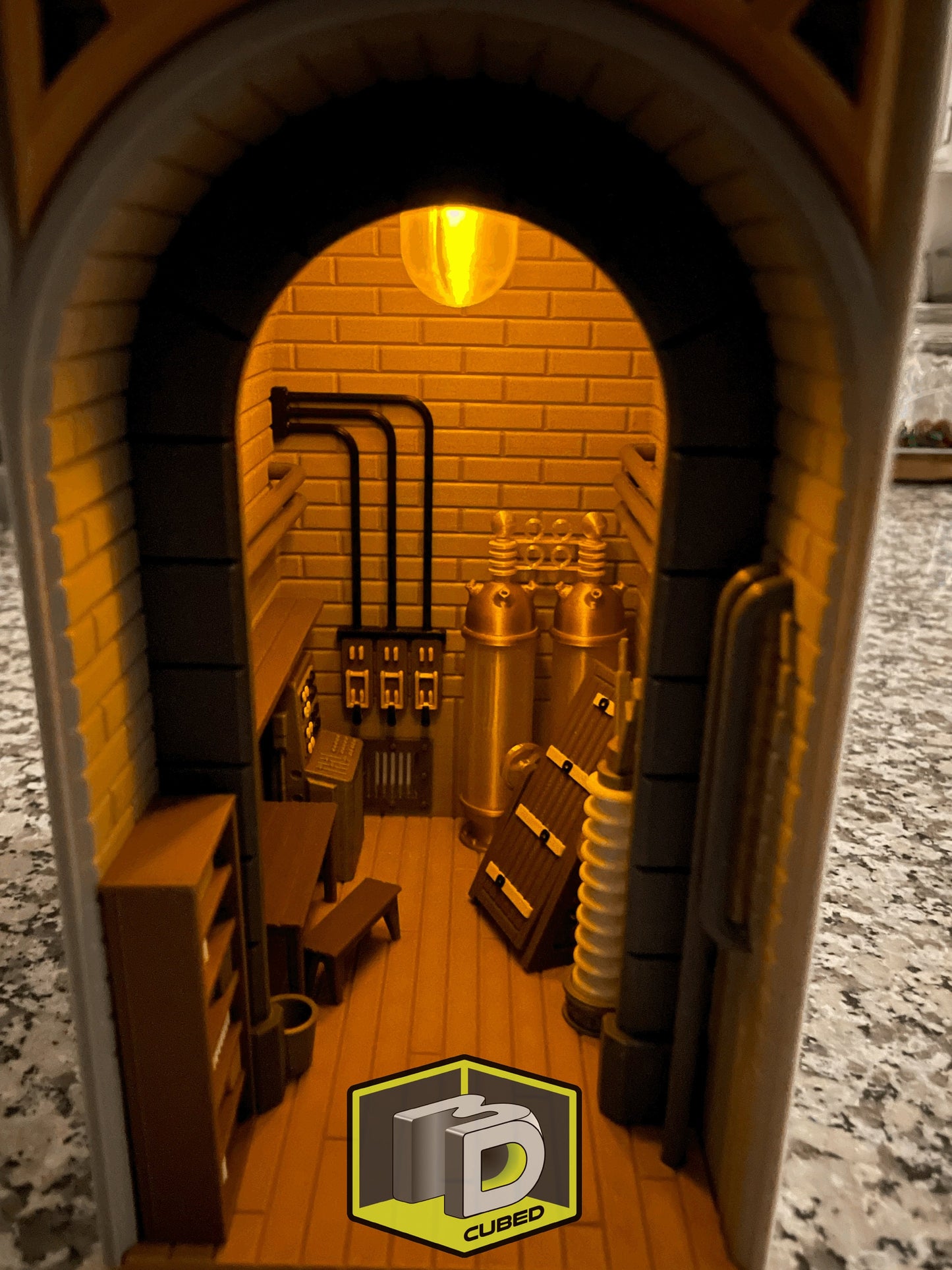 Frankenstein Lab themed Book Nook - Bookshelf Decoration and Home Office Fan Art Display of Dr Frankenstein's Laboratory