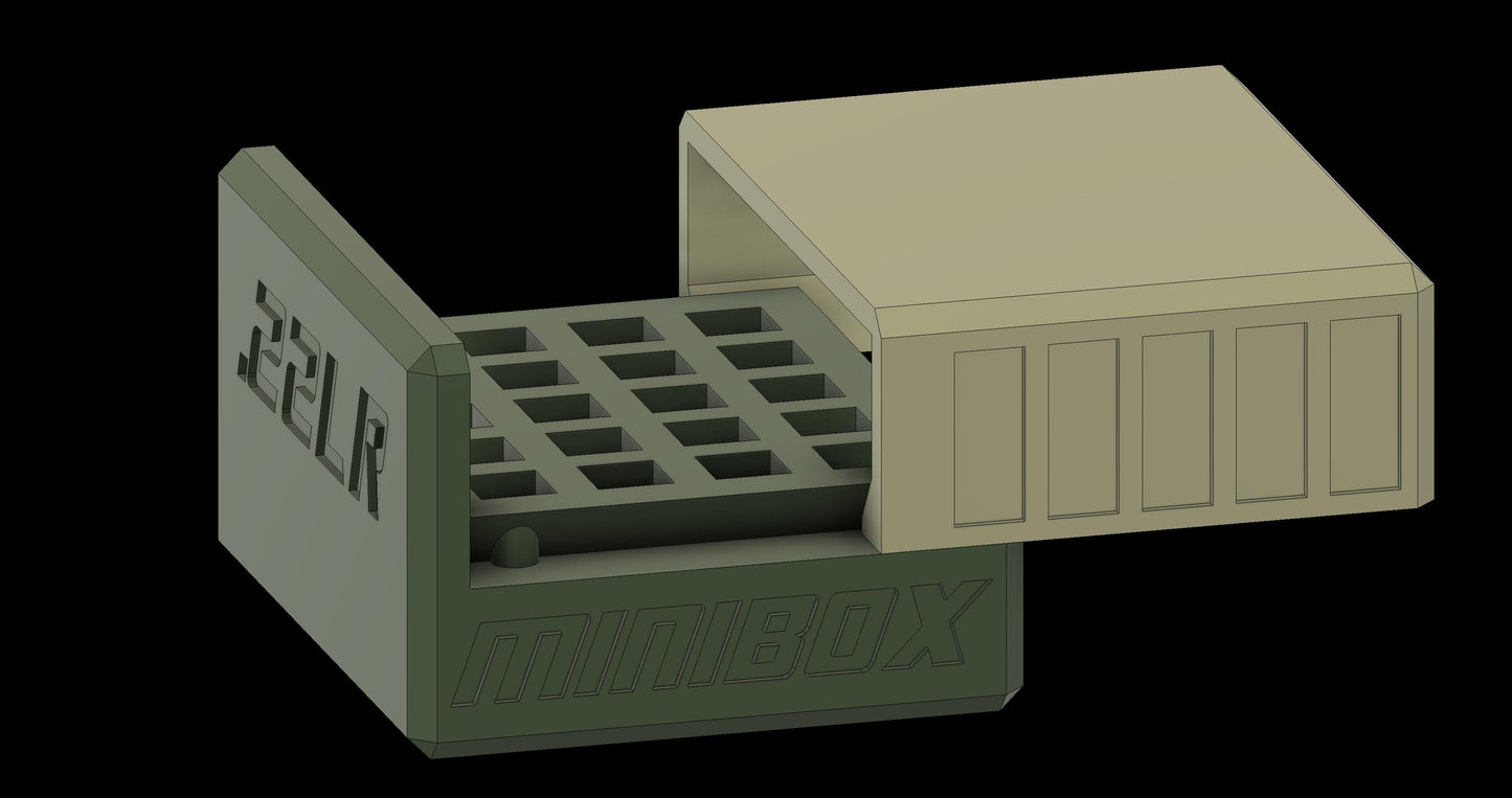 .22LR Ammo Storage Box – Rimfire Range Case with Sliding Lid