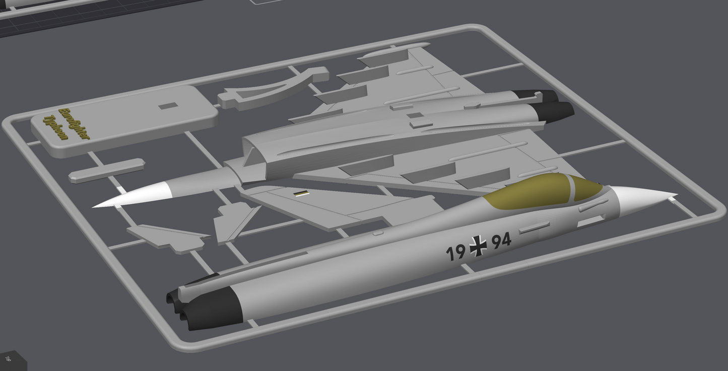 Eurofighter Typhoon – 3D Printed Model Kit image 1