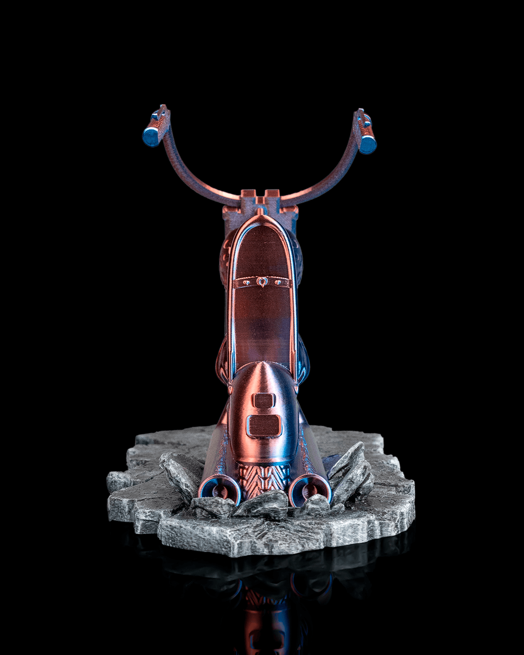 Motorcycle Wine Bottle Holder – Hot Rod Cruiser Design image 7