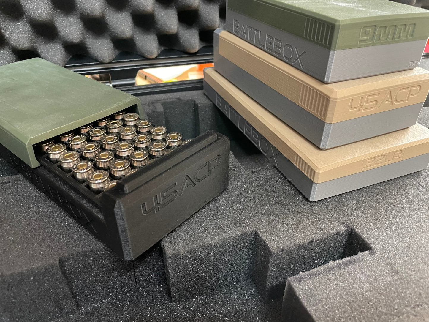 .22LR Ammo Storage Box – Rimfire Range Case with Sliding Lid
