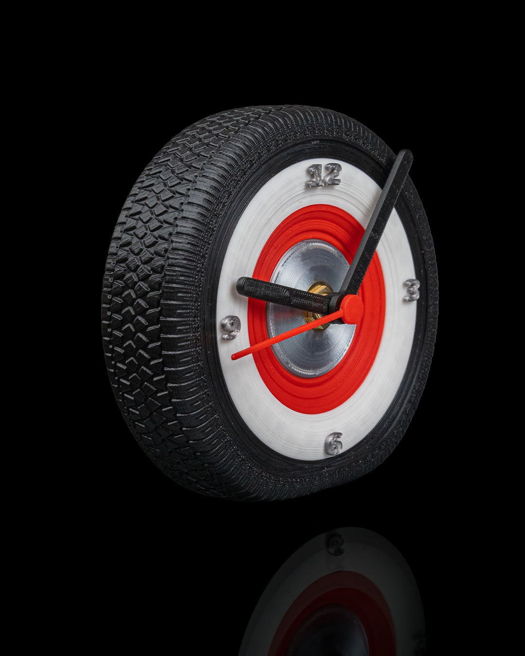 Vintage Whitewall Tire Wall Clock – Classic Car Wheel Design image 6