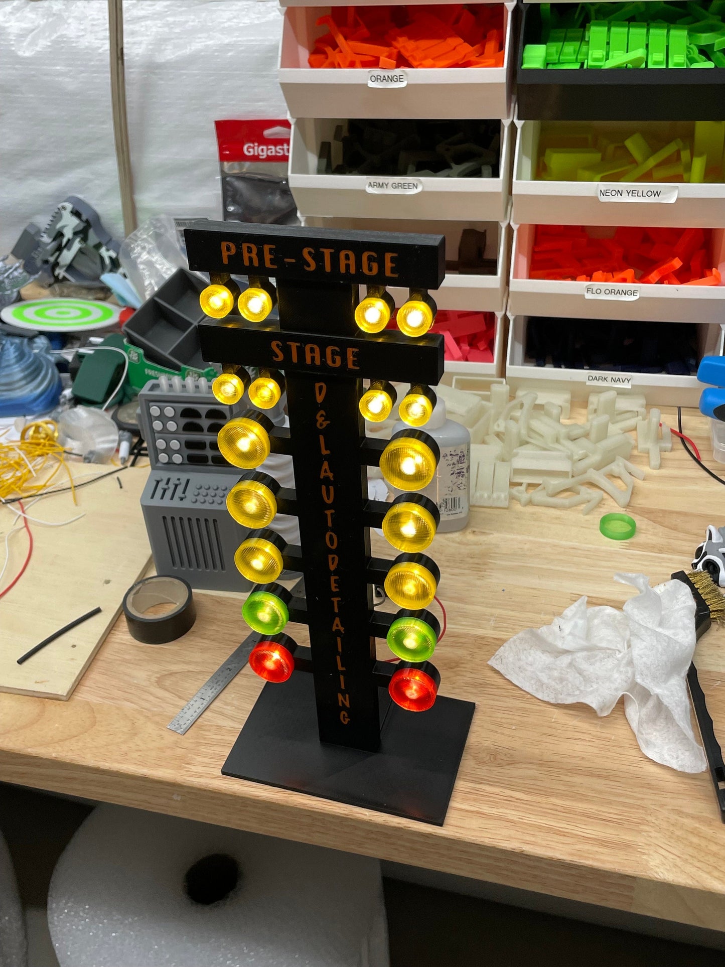 Drag Racing Christmas Tree Light – LED Desktop Drag Strip Tree Display