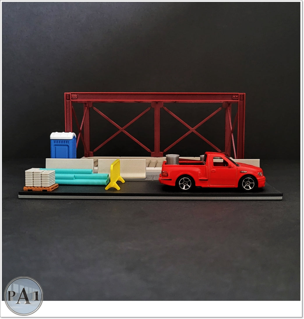1/64th Scale Building Construction Site Die Cast Car Display image 4