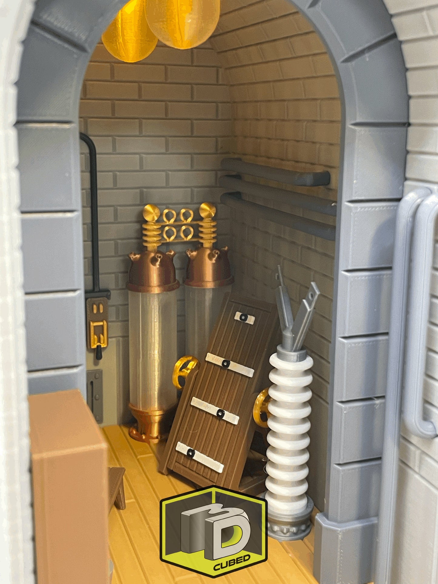 Frankenstein Lab themed Book Nook - Bookshelf Decoration and Home Office Fan Art Display of Dr Frankenstein's Laboratory