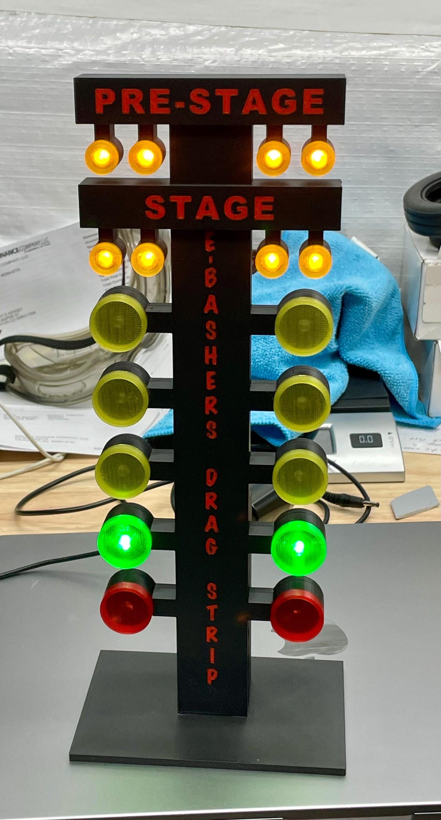 Drag Racing Christmas Tree Light – LED Desktop Drag Strip Tree Display