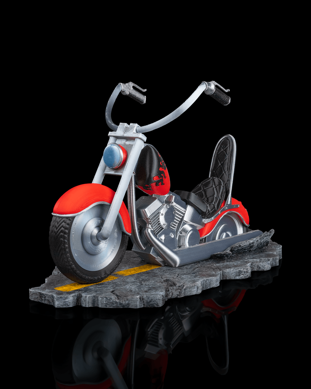 Motorcycle Wine Bottle Holder – Hot Rod Cruiser Design image 3