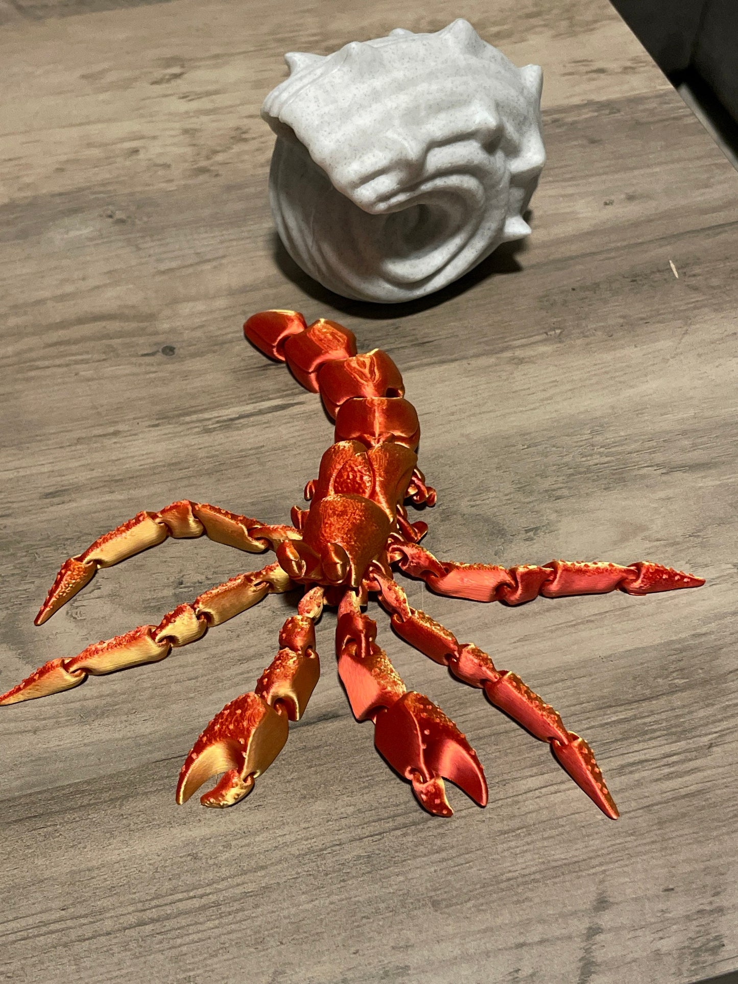 Articulated Hermit Crab Fidget Toy – 2 Sizes Available - Loads of Color Options
