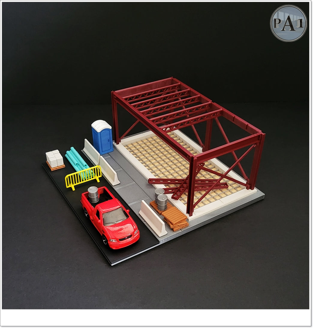 1/64th Scale Building Construction Site Die Cast Car Display image 3