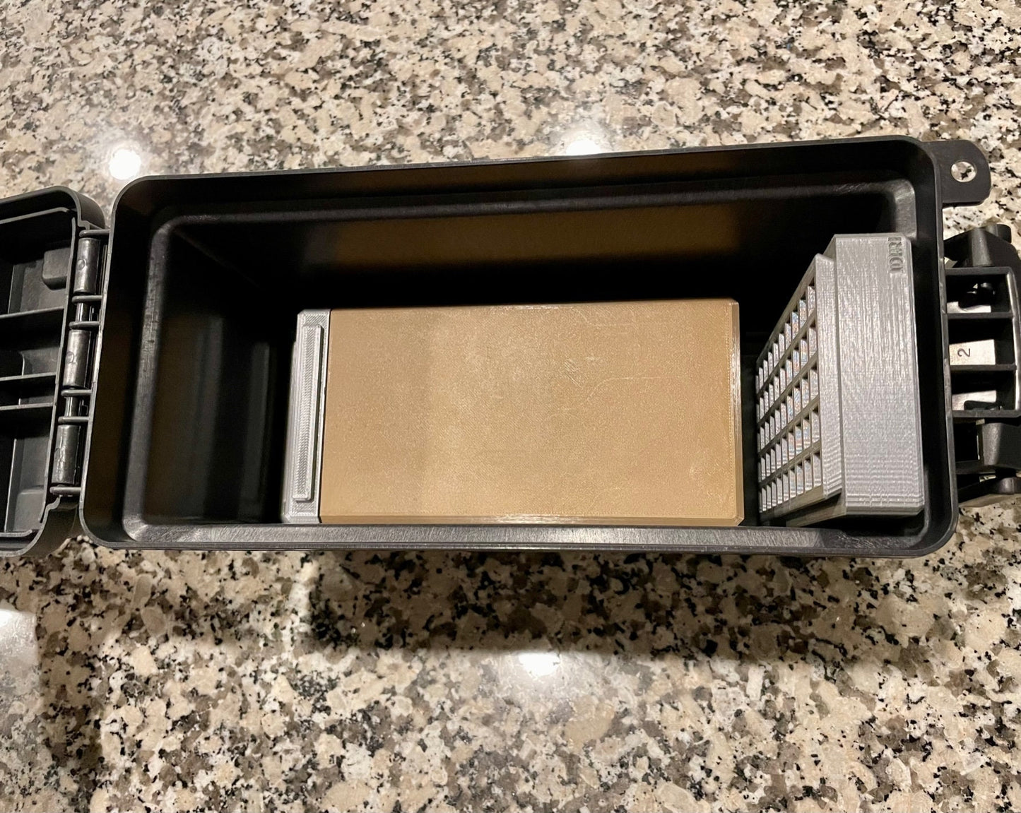 45 ACP Ammo Box Ammunition Storage - Perfect for Range Day - Holds 45 auto ammunition - Must have if you reload or buy in bulk