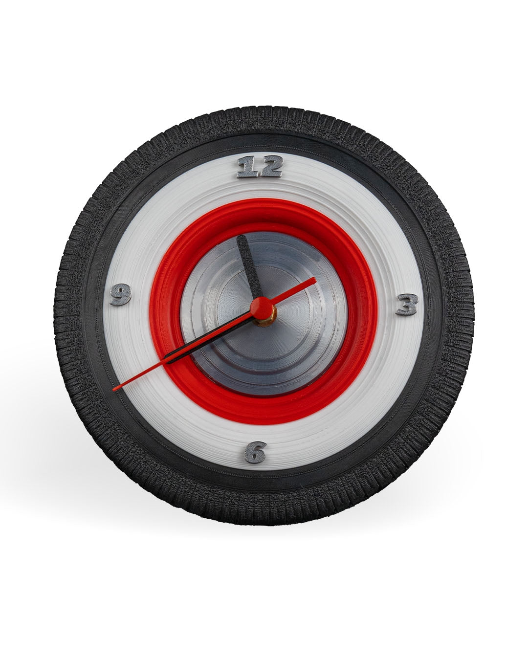 Vintage Whitewall Tire Wall Clock – Classic Car Wheel Design image 7