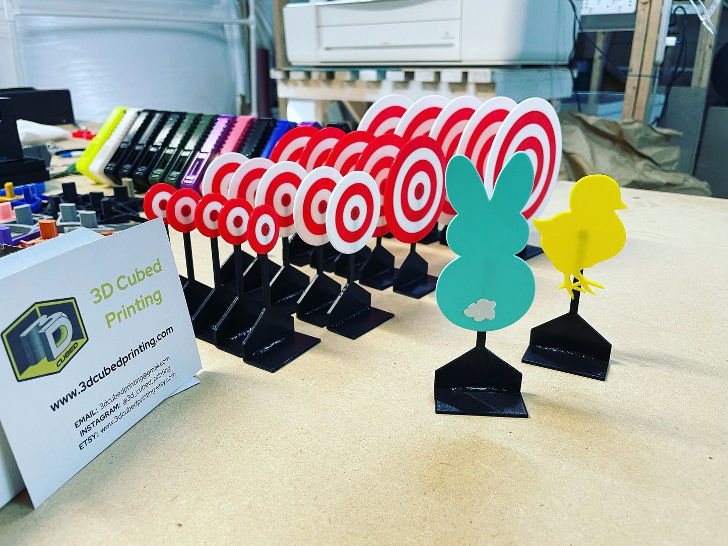 Tabletop Target Set – Compact Desk Targets for Tic Tac Shooters or Foam Dart Blasters