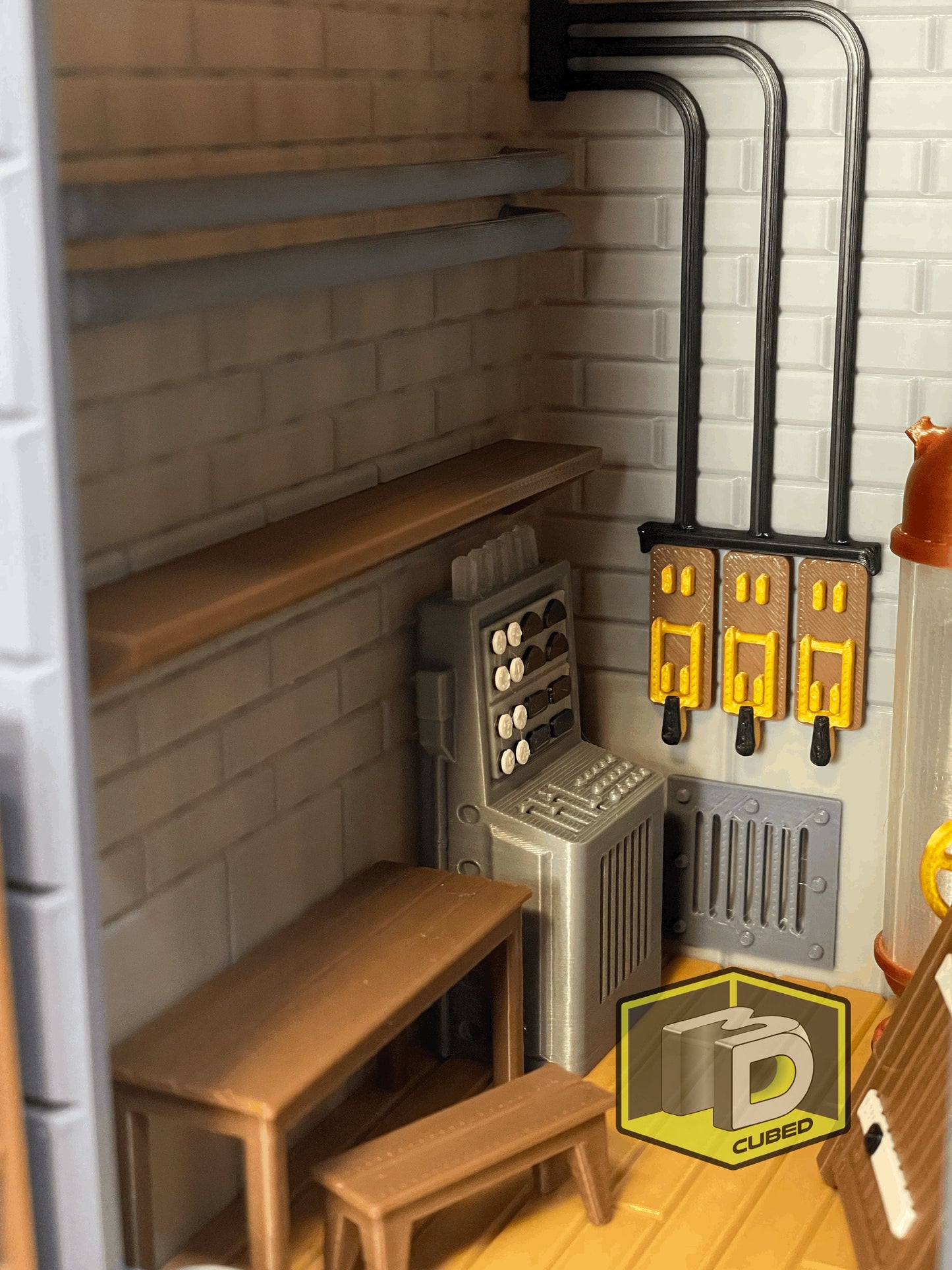 Frankenstein Lab themed Book Nook - Bookshelf Decoration and Home Office Fan Art Display of Dr Frankenstein's Laboratory