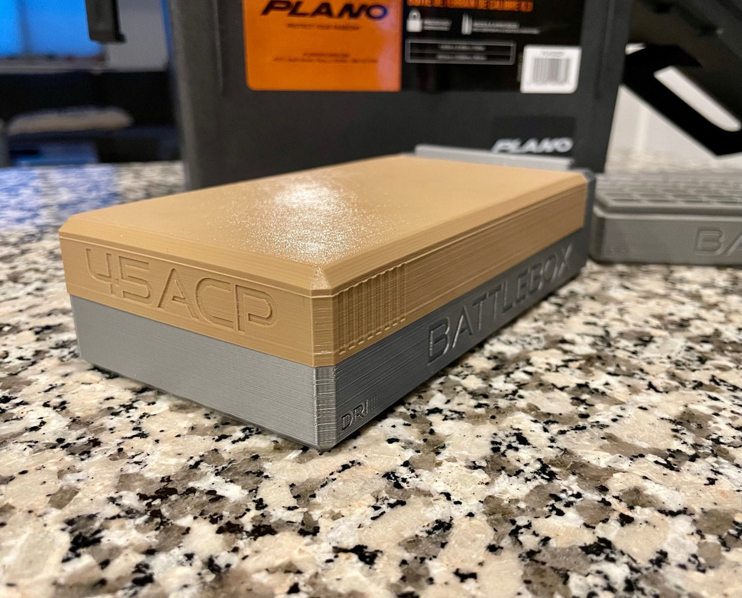 45 ACP Ammo Box Ammunition Storage - Perfect for Range Day - Holds 45 auto ammunition - Must have if you reload or buy in bulk