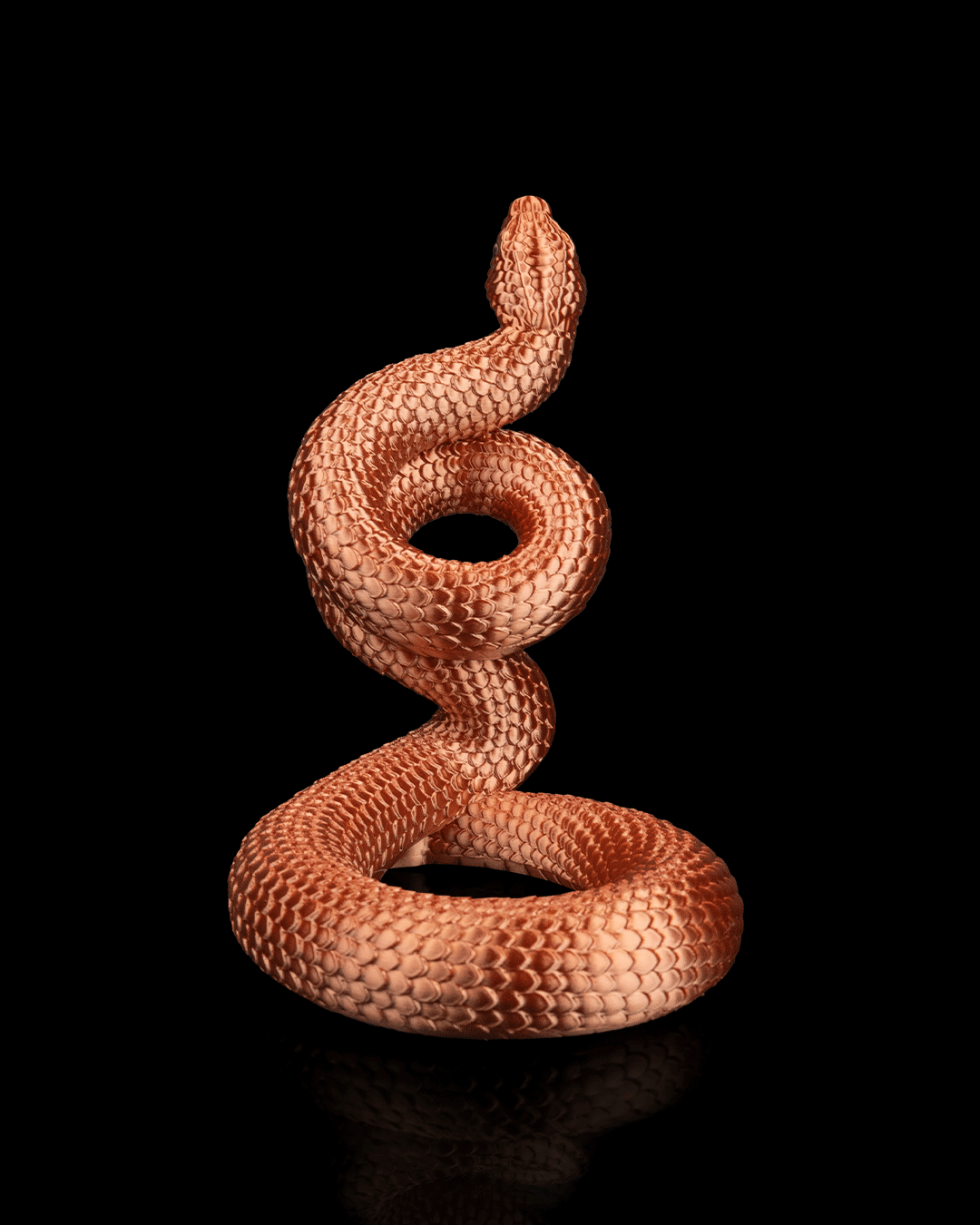 Slithering Snake Inverted Wine Bottle Holder Balance Display image 1