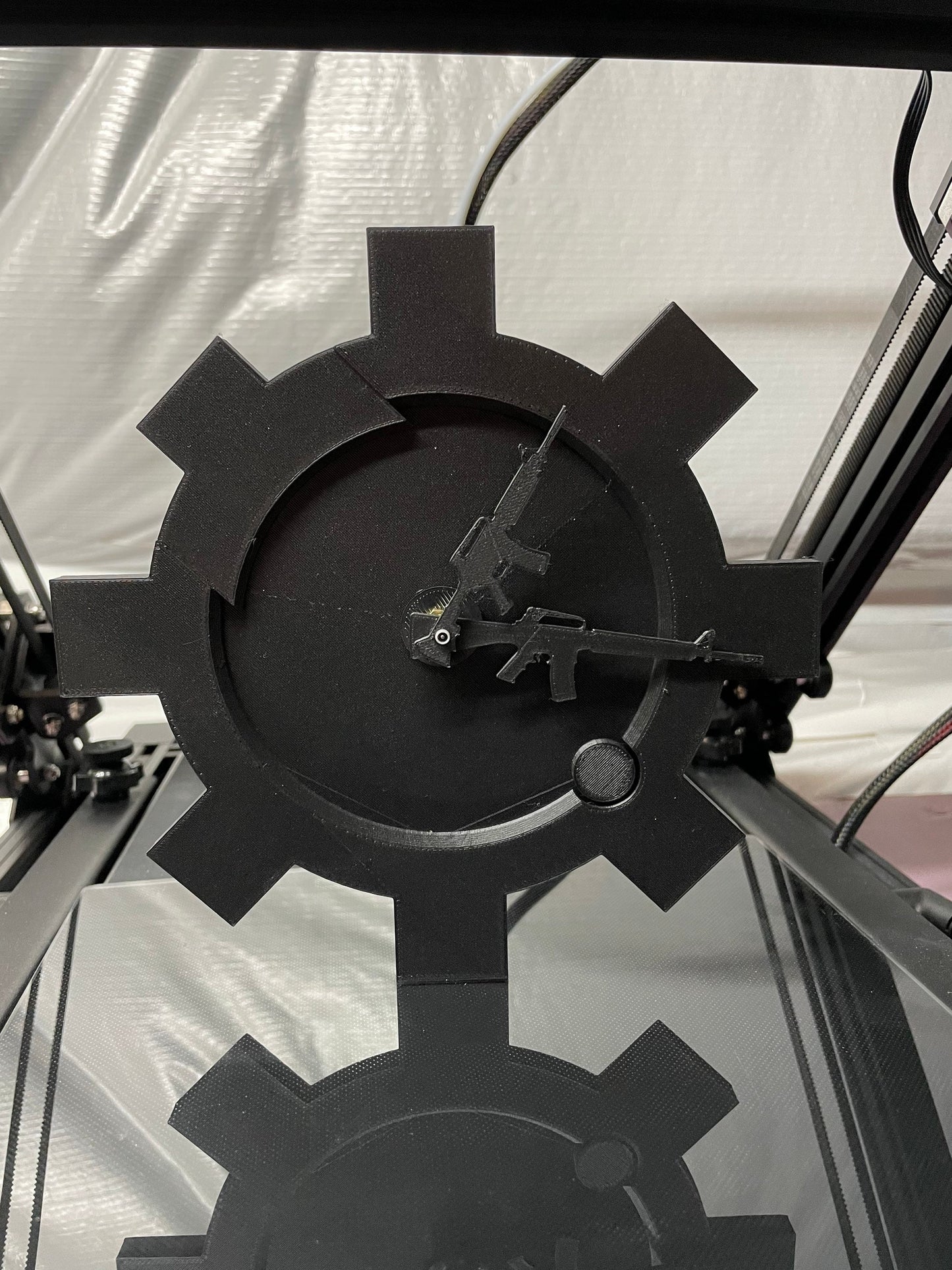 Precision Rifle Bolt-Face and Ejector Wall Clock Decor piece for Man Cave