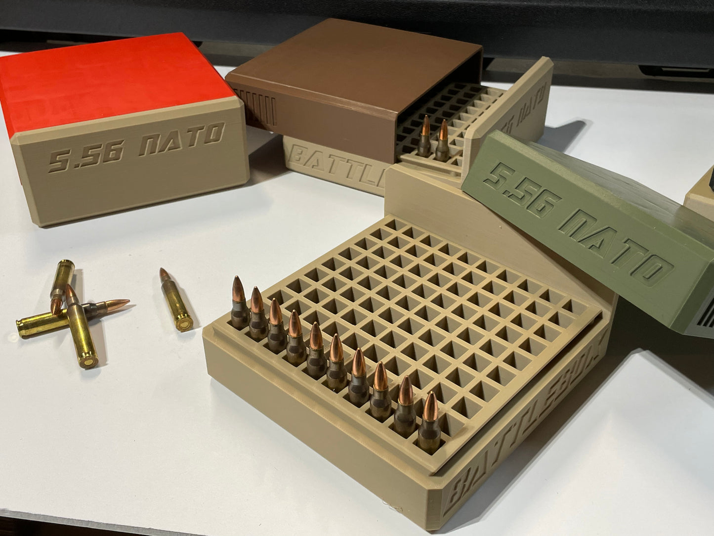 5.56 / .223 Ammo Box – Compact Range Storage for 5.56 NATO / .223 Remington