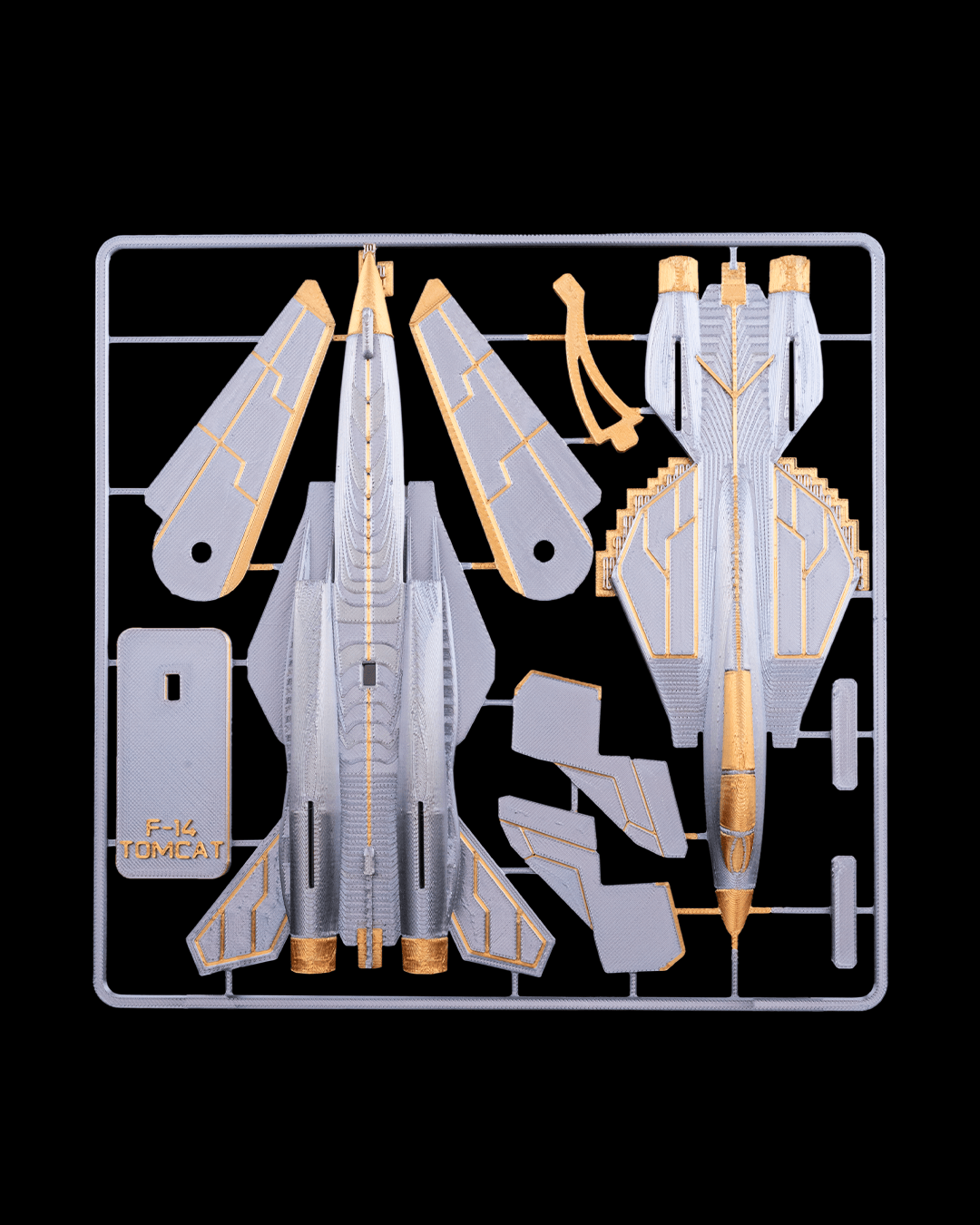 F-14 Tomcat Card-Kit Model – Swing-Wing Jet Desk Display – DIY Aviation Model