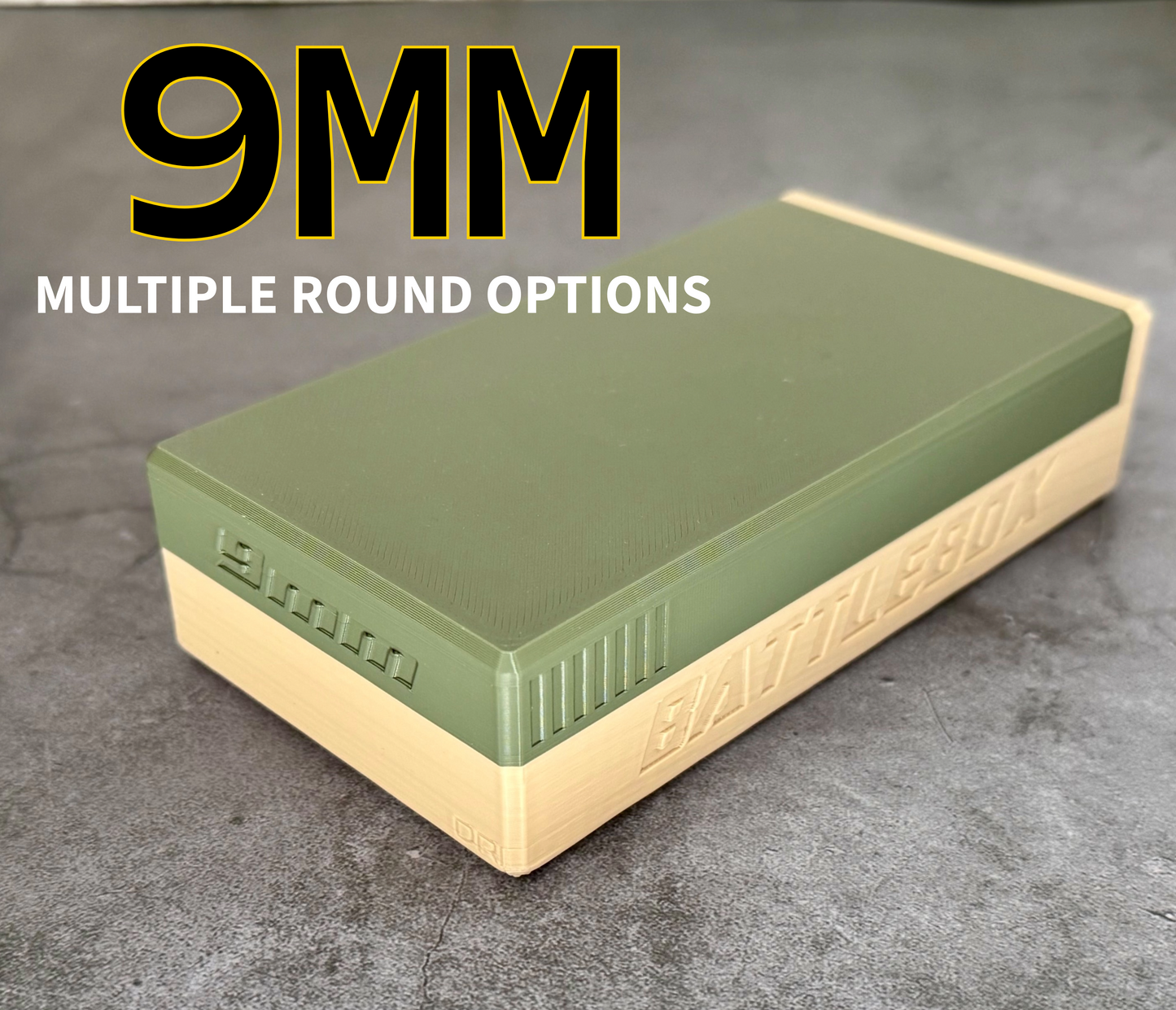 9mm Ammo Storage Box – Compact Range Box | Multiple Round Counts Available