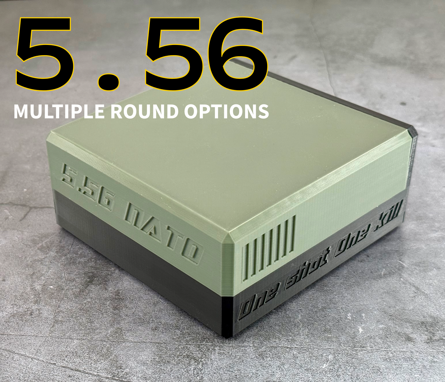 5.56 / .223 Ammo Box – Compact Range Storage for 5.56 NATO / .223 Remington