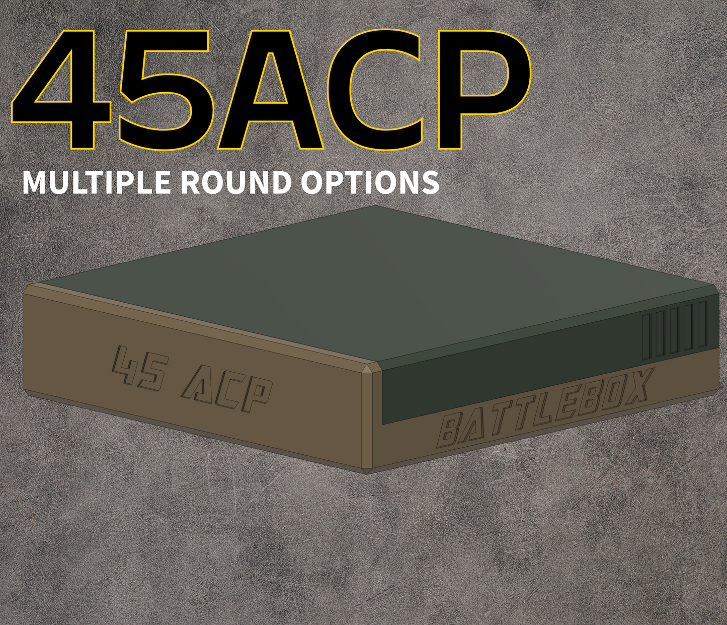 45 ACP Ammo Box Ammunition Storage - Perfect for Range Day - Holds 45 auto ammunition - Must have if you reload or buy in bulk