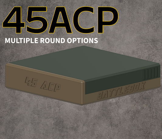 45 ACP Ammo Box Ammunition Storage - Perfect for Range Day - Holds 45 auto ammunition - Must have if you reload or buy in bulk
