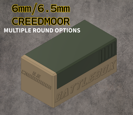 6.5 Creedmoor - Perfect for range day - Holds 6.5mm and 6mm Creedmoor rifle rounds - MUST HAVE if you Reload or buy in Bulk