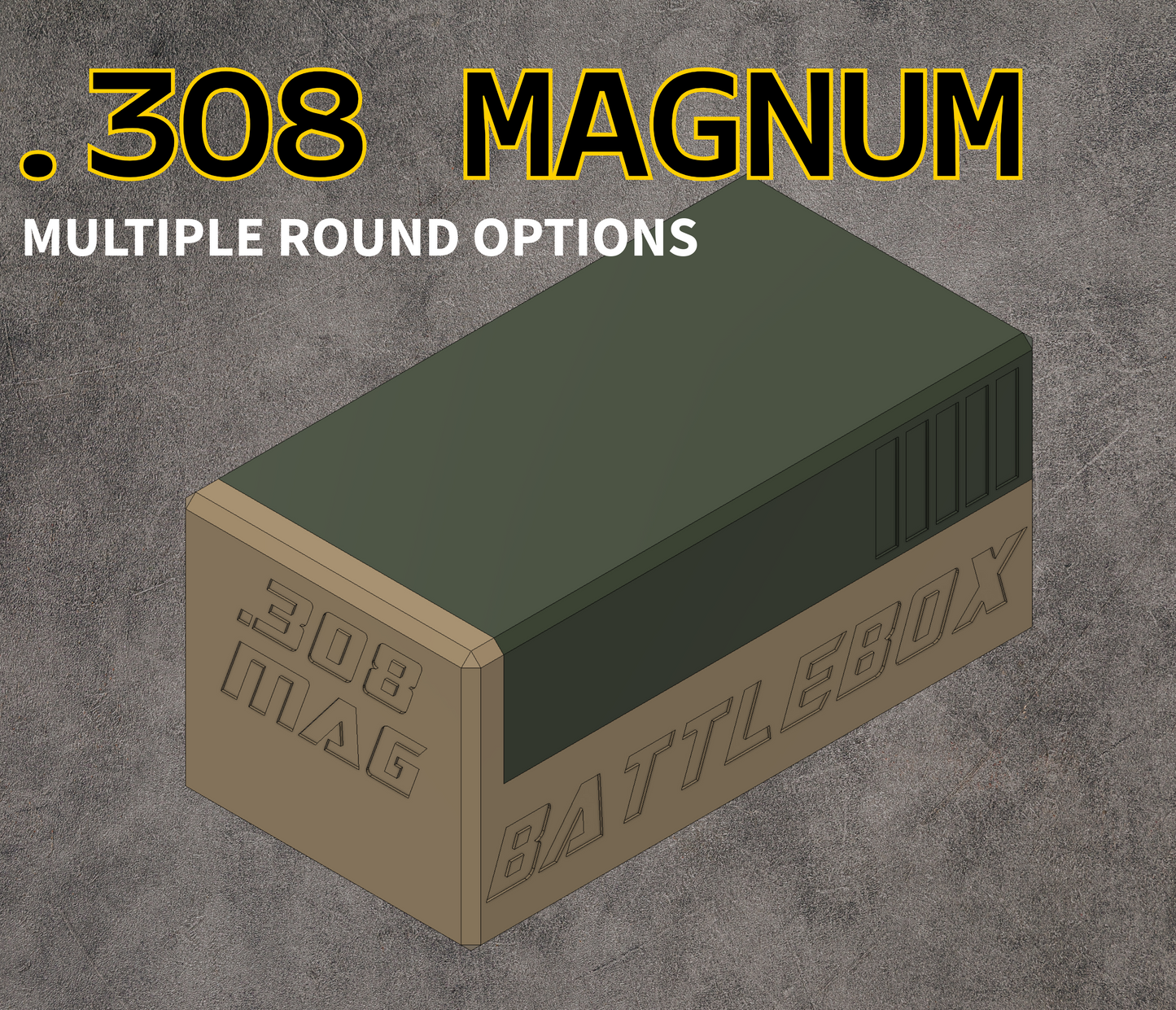 308 Magnum - Perfect for range day - Holds .308 Norma Mag rifle rounds - MUST HAVE if you Reload or buy in Bulk