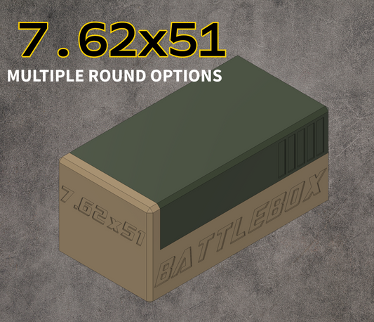 7.62x51 - Perfect for range day - Holds 7.62 NATO rifle rounds - MUST HAVE if you Reload or buy in Bulk
