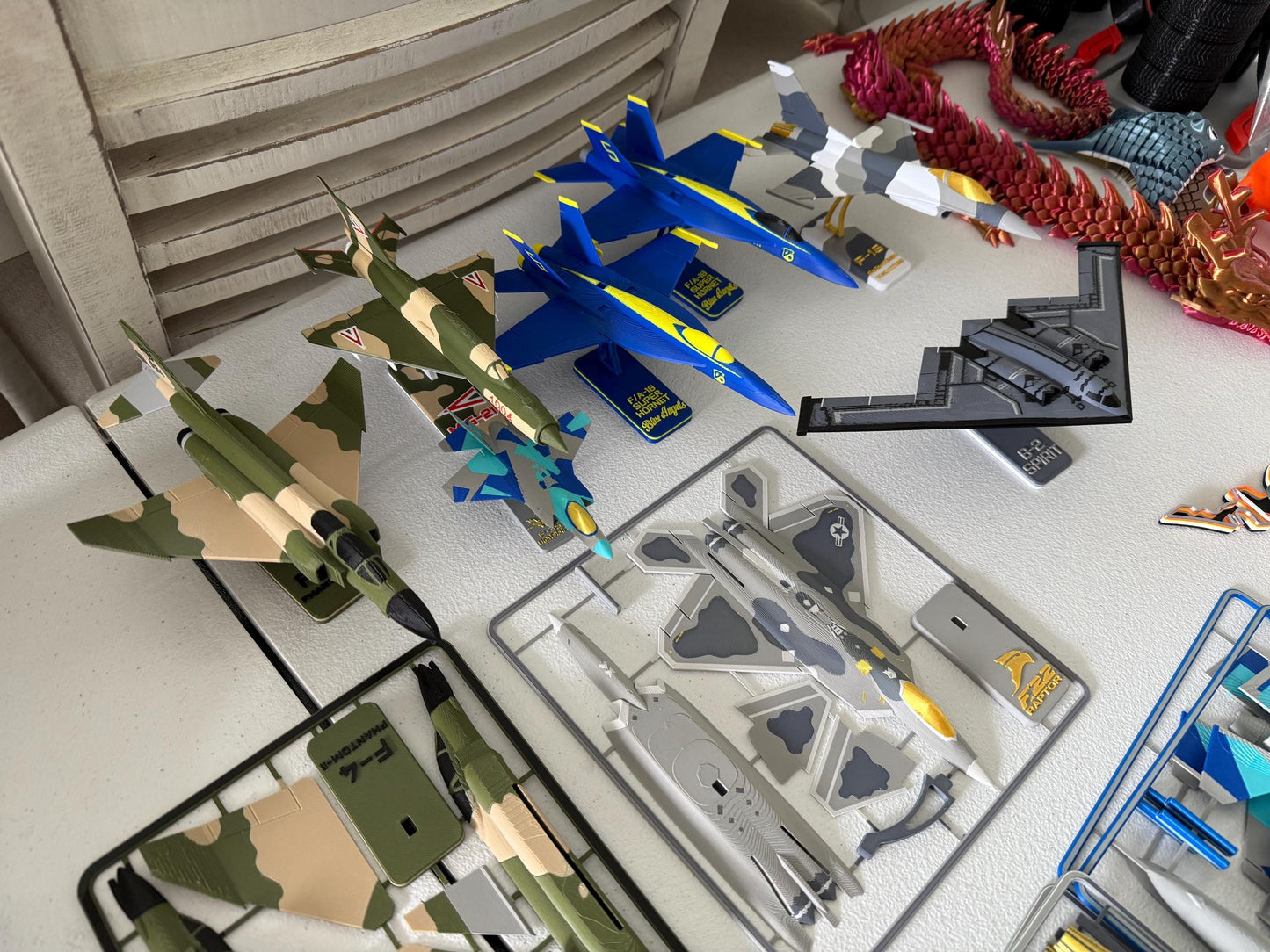 F-35 Lightning II Model Kit - Aggressor Jet – DIY Card Kit with Stand – Multicolor Gift for Pilots & Jet Fans