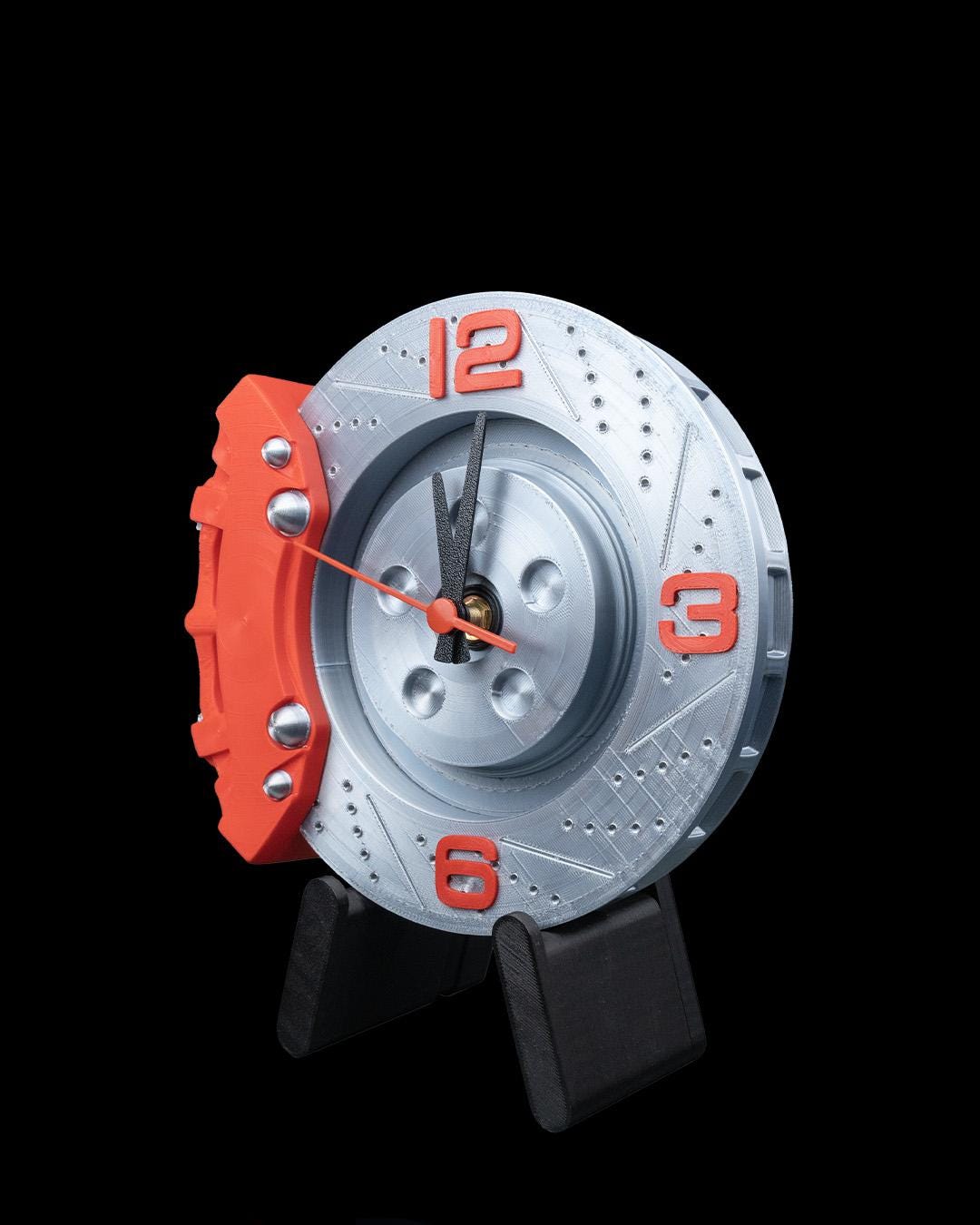 Brake Rotor & Caliper Wall Clock – Disc Brake Garage Decor with Personalized Caliper