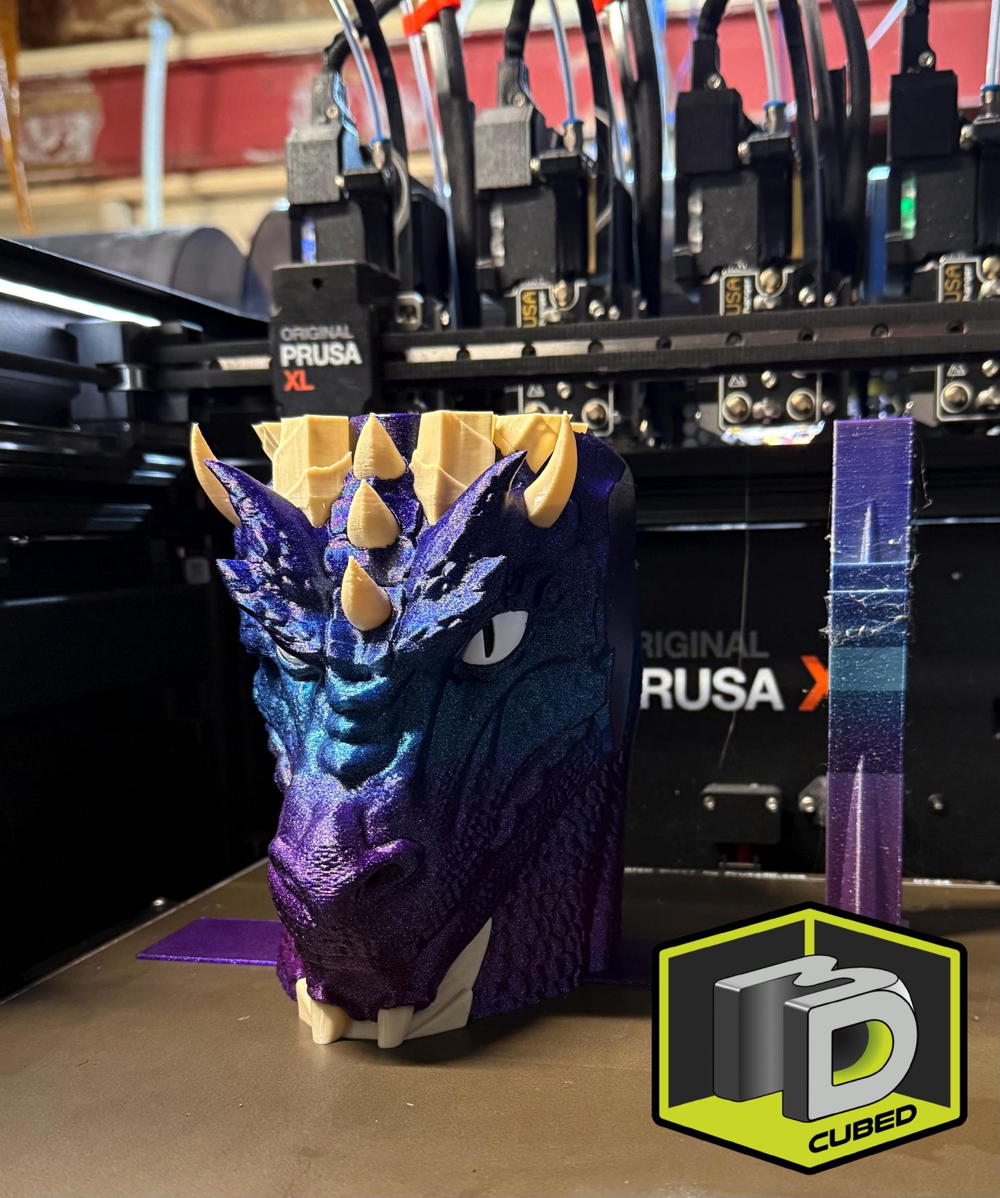 Mythical Dragon Bookends – Horned Dragon with Split Wings | Fantasy Creature Home Decor | Unique Gothic Book Ends