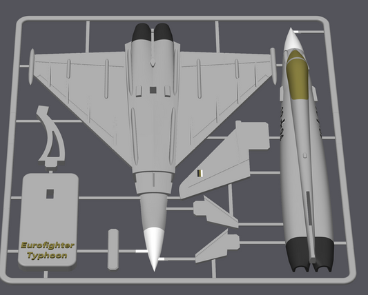 Eurofighter Typhoon – 3D Printed Model Kit image 0