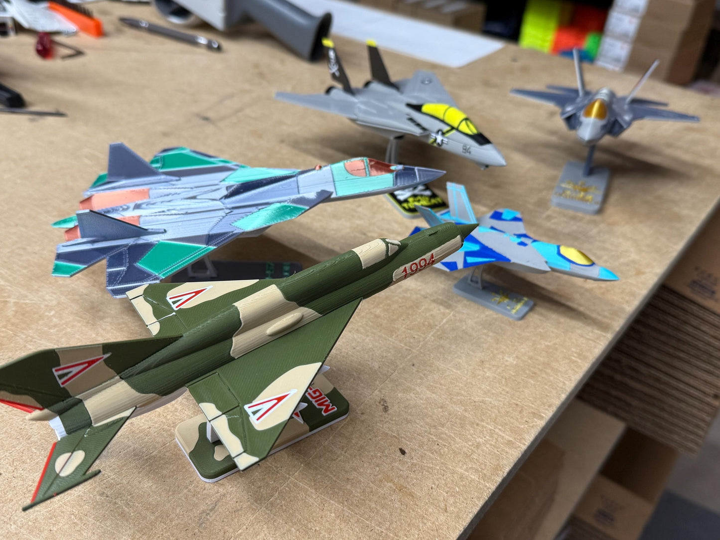 F-35 Lightning II Model Kit - Aggressor Jet – DIY Card Kit with Stand – Multicolor Gift for Pilots & Jet Fans