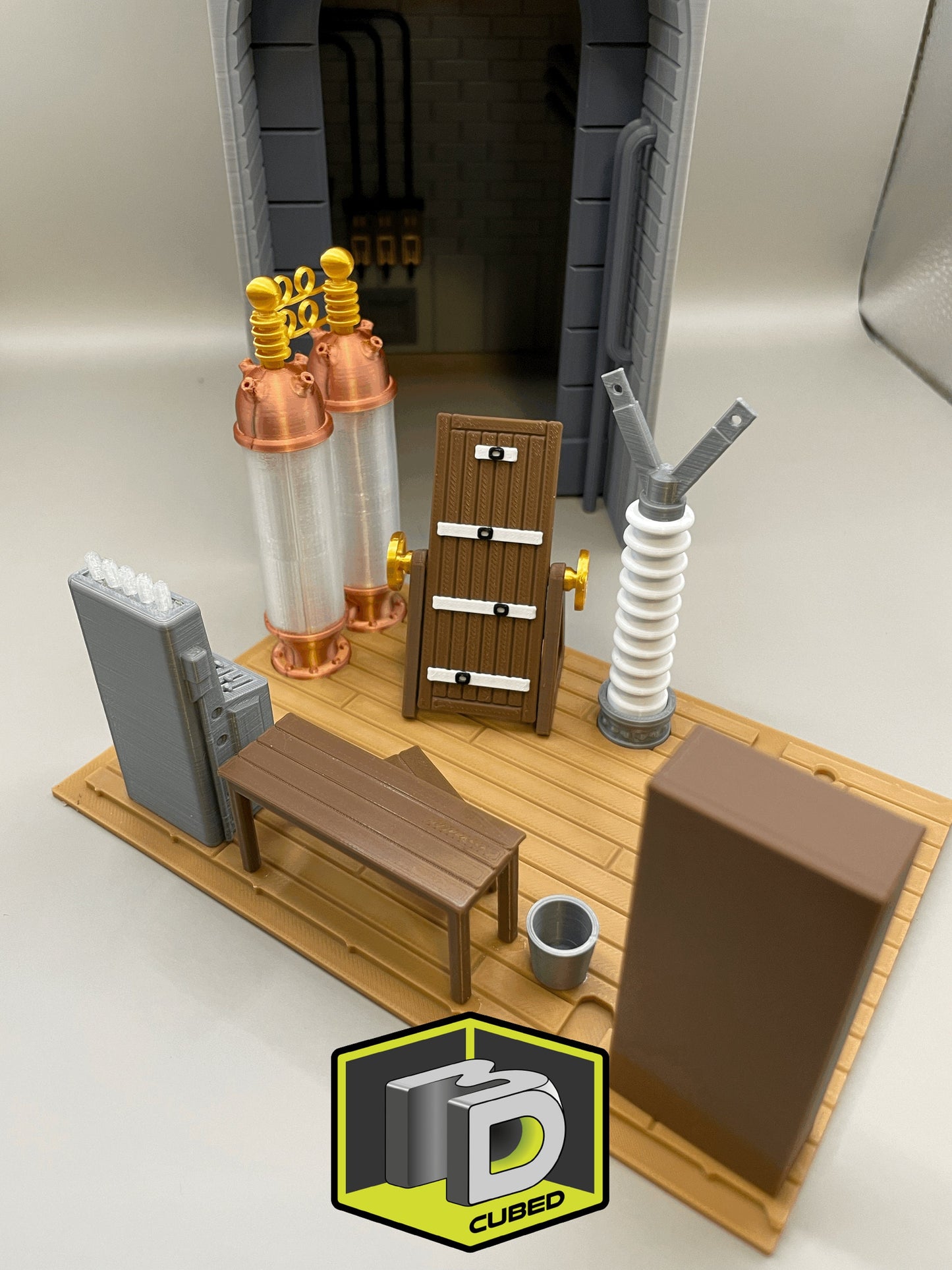 Frankenstein Lab themed Book Nook - Bookshelf Decoration and Home Office Fan Art Display of Dr Frankenstein's Laboratory