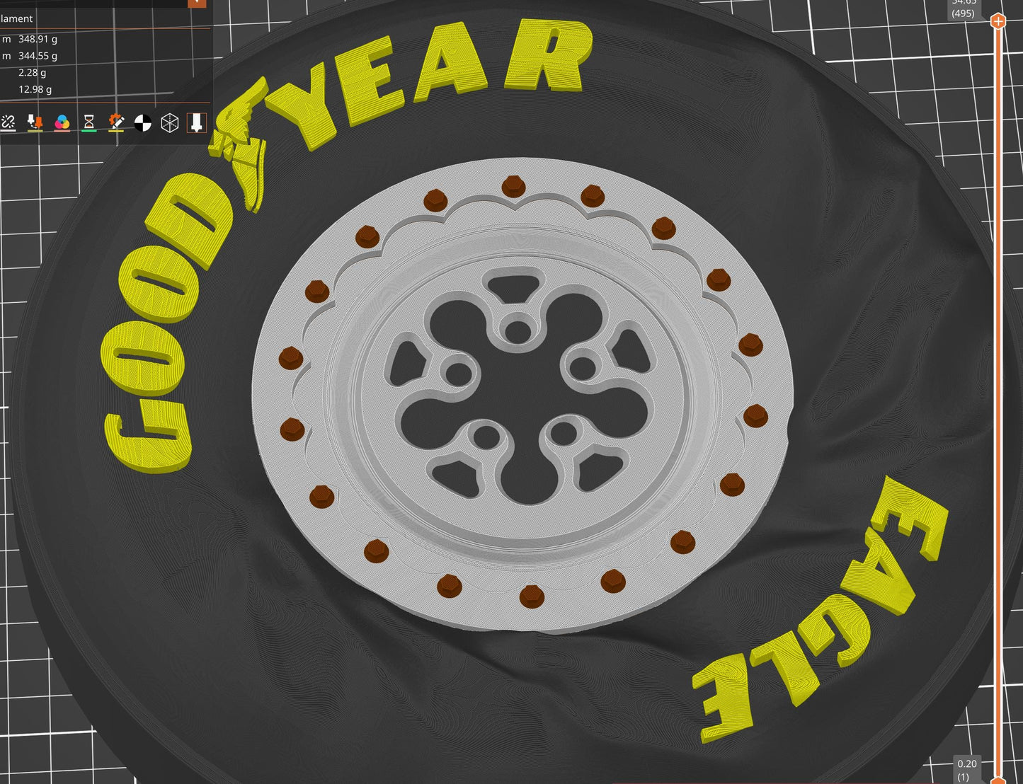 Dragster Tire Clock - Wrinkling Sideall Tire Clock - The Ultimate Racing Enthusiast’s Decor for Garage or Man Cave